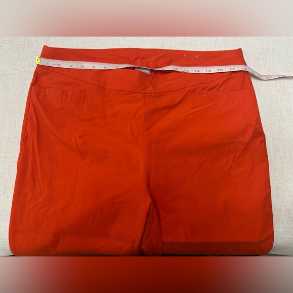 Chico's Bold Orange Straight Leg Pants - Picture 7 of 8